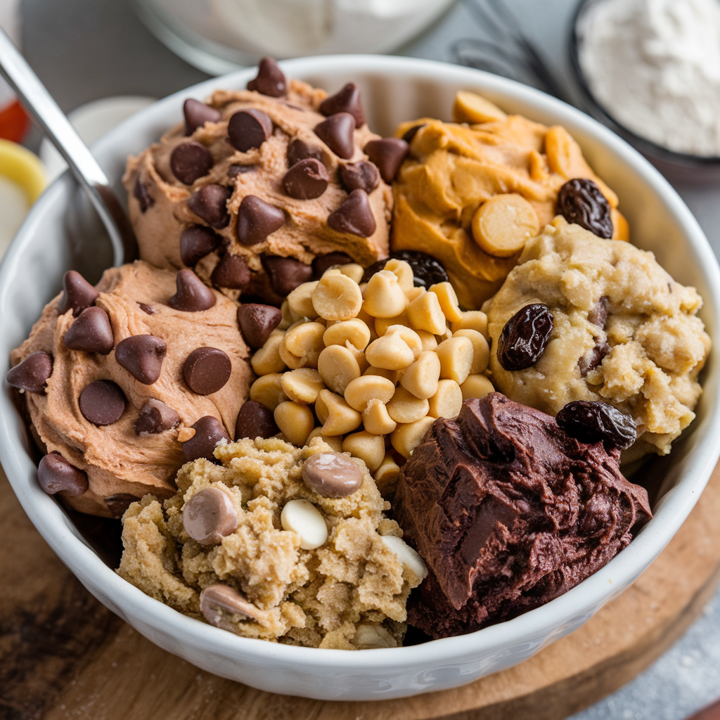 Variations of Eggless Cookie Dough
Chocolate Chip Cookie