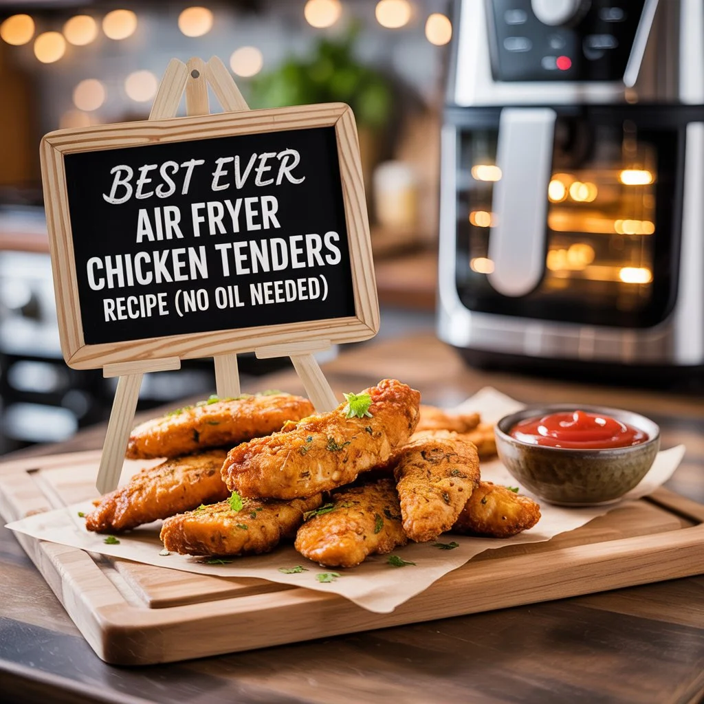 Best Ever Air Fryer Chicken Tenders Recipe (No Oil Needed)