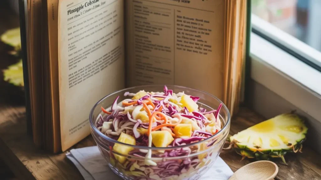 Pineapple Coleslaw Recipe – Easy, Sweet & Crunchy Slaw