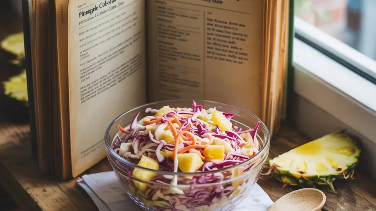 Pineapple Coleslaw Recipe – Easy, Sweet & Crunchy Slaw