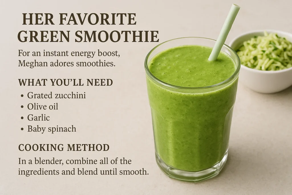 Meghan Markle Cooking Recipes: Her Favorite Green Smoothie