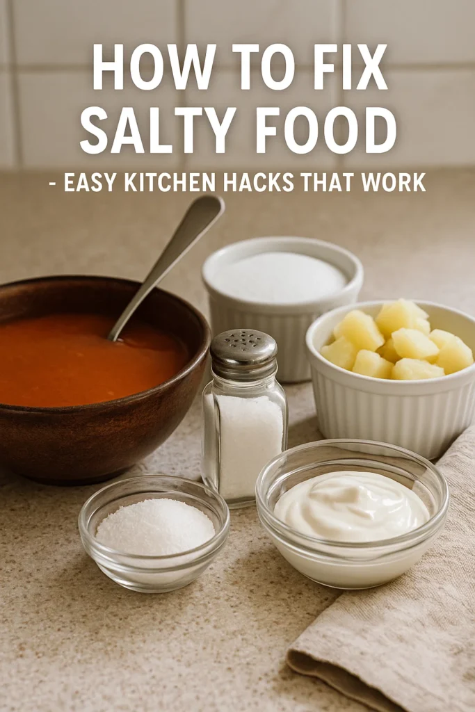 How to Fix Salty Food – Easy Kitchen Hacks That Work